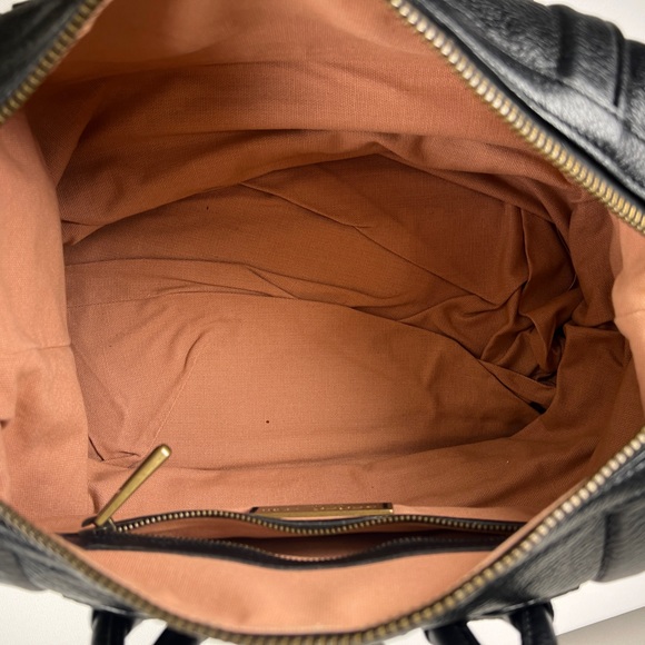 Derek Lam Black Leather Y2K Top Handle Satchel Handbag - Picture 9 of 12